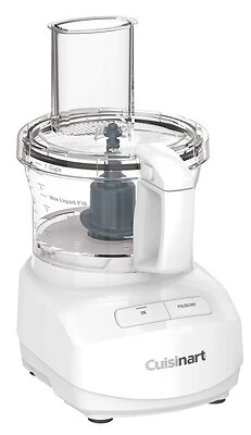 Fp-7 Food Processor, 7 Cup Capacity, 350 Watt, Button Control, White Plastic