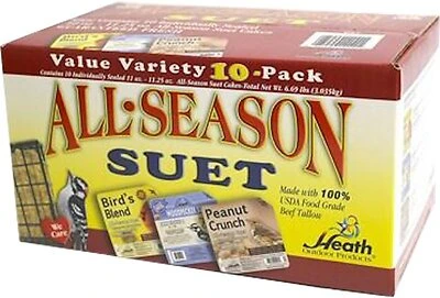 Heath SCS-2 Suet Cake, Woodpecker Bird Feed, High Energy
