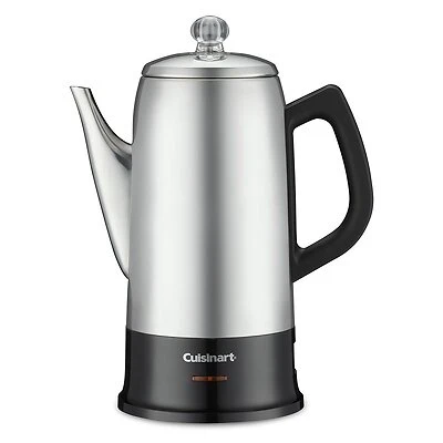 Prc-12n Classic Stainless Steel Percolator, 12 Cup Capacity, 1000-1500 Watts