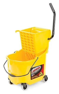 934 26 Quart Bucket And Wringer With Polypropylene Construction, Yellow