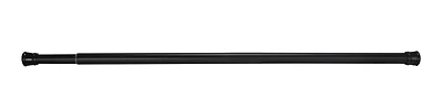 Adjustable Matte Black Shower Curtain Rod 36-63 Inches By Simple Spaces