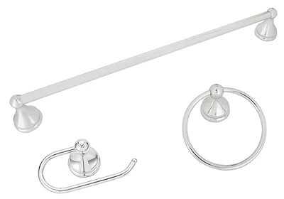 Boston Harbor 5003c 3-Piece Bath Accessory Set, Venetian Chrome