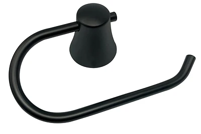 Boston Harbor 8755c Matte Black Toilet Paper Holder, Wall Mount