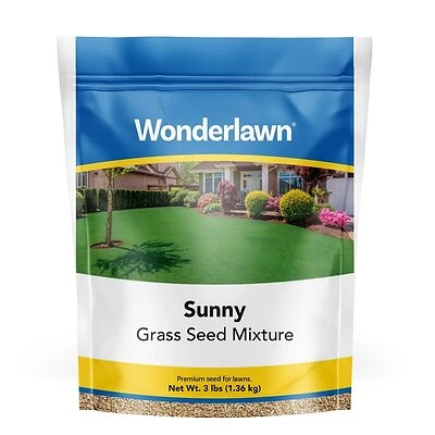 Wonderlawn 12155 Mixed Grass Seed For Sunny Areas, 3 Lb