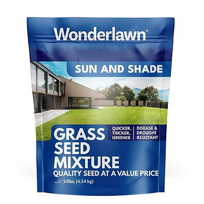 12141 Grass Seed, 10 Lb For Sun And Shade Areas