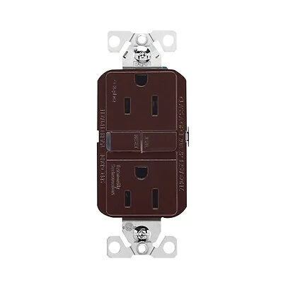 Eaton Gfci Receptacle 15 Amp 125 Volt Brown Self-test Nema 5-15r