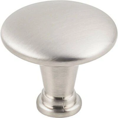 Kasaware Satin Nickel Cabinet Knobs 1-1/4 In. Diameter (4-pack) With Breakaway Screws