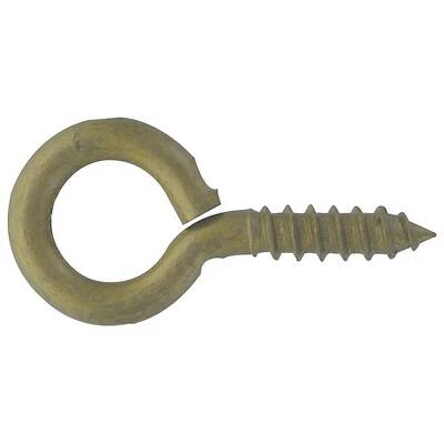 Gold .307 X 2-7/8 Inch Forged Screw Eye Lag Bolt - Durable And Reliable