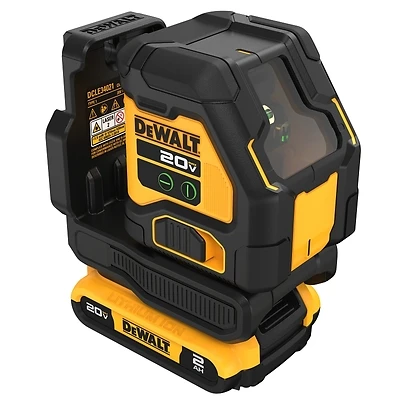 Dcle34021d1 Cross Line Laser Kit, 180 Ft Range, Green Laser, 2-beam