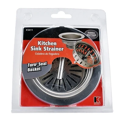 Rust-resistant Strainer Sink Twist & Lock T-bar, 4-1/2 In Diameter