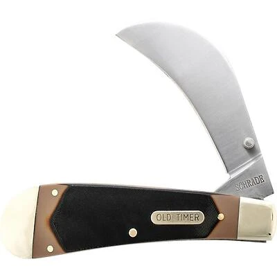 Old Timer Liner Lock Hawkbill Pruner Pocket Knife 216ot By Schrade