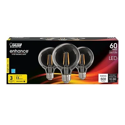 G25 Led Light Bulb, 5.5w, 500 Lumens, Bright White, 3000k