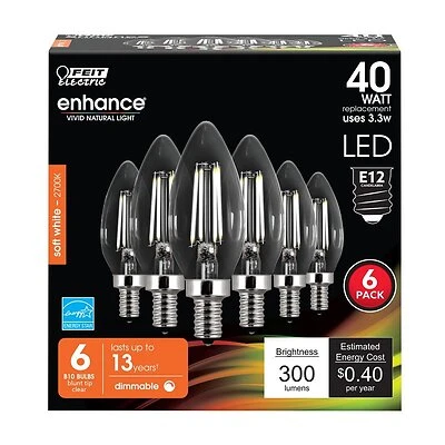 40 Watt Equivalent Dimmable Led Torpedo Bulb 2700k Soft White