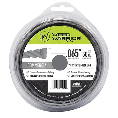 17409 Heavy-duty Nylon Trimmer Line, 0.065 In Diameter, 50 Ft Length