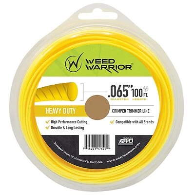 17405 Heavy-duty Nylon Trimmer Line, 0.065 In Diameter, 100 Ft Length
