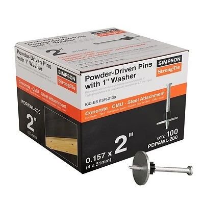 Pdpawl-200 Fastening Pin Zinc Galvanized 2 Inch With Washer