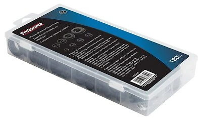 180-piece Rubber Grommet Assortment In Pvc Storage Case, Model 61306