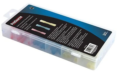 60250 Connector Butt Assortment, 30 Pieces, Tin Plated Copper, Pvc Case