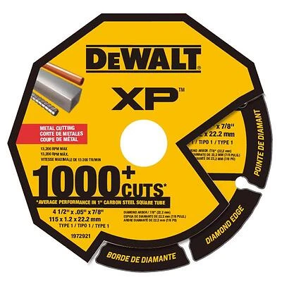 DeWalt DW47450M XP Diamond Metal Cutting Wheel, 4-1/2 In., 1 Pk