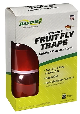 Fftr2-bb4 Reusable Fruit Fly Trap With Liquid Bait