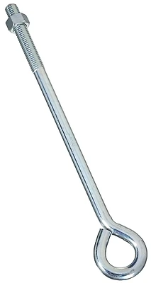 5/8 Inch X 14 Inch Zinc Eye Bolt With Nut - National Hardware N347-708