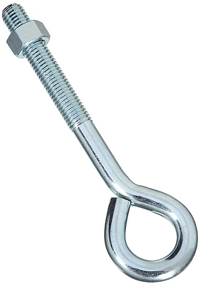 5/8 Inch X 8 Inch Zinc Eye Bolt With Nut - National Hardware N347-674