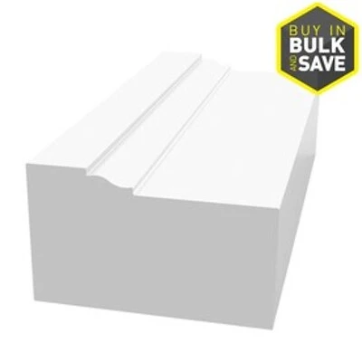 2-in X 8-ft Prefinished Pvc Brick Window And Door Casing