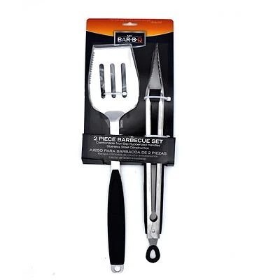 Mr. Bar-b-q Stainless Steel Grill Tool Set With Non-slip Rubber Handle, 2 Piece