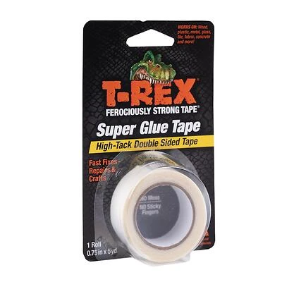T-rex Clear 180 In Length X 0.75 In Width Double-sided Adhesive Tape