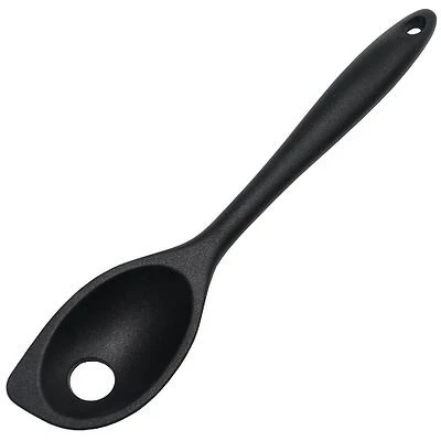 Chef Craft Premium Black Silicone And Steel Mixing Spoon