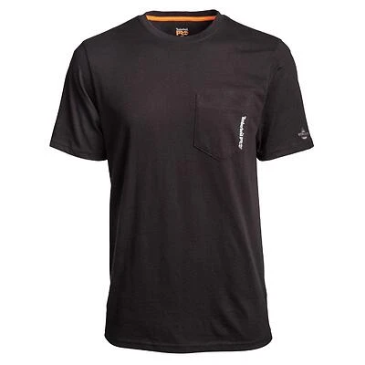 Timberland Pro Men's Jet Black Base Plate Short Sleeve Crew Neck Tee Shirt