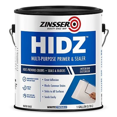 Zinsser 373358 HIDZ Multi-Purpose Primer & Sealer, White, 1 Gallon