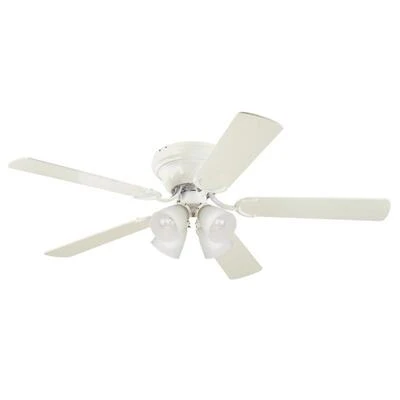 Westinghouse 52 Inch Rustic Bronze White Led Indoor Ceiling Fan With 5 Blades