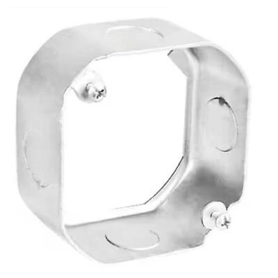Southwire 25151-1/2-UPC Octagon Steel Extension Ring, 1-1/2 In. L, 4 Knockouts