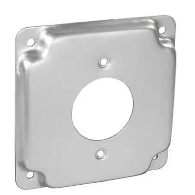 Southwire 1.62 Inch Diameter Square Steel Box Cover 4 Inch X 4 Inch