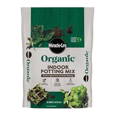 Miracle-Gro 74178434 Organic All Purpose Potting Mix, 8 Qt.
