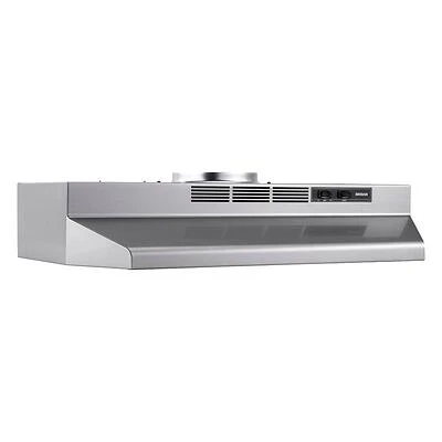 Broan 36 Inch Convertible Under-cabinet Range Hood, Stainless Finish, 230 Cfm