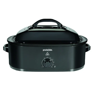 Proctor Silex 18 Quart Black Electric Roaster Oven With Self Basting Lid