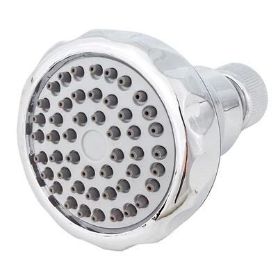 Whedon Chrome Plastic Wallmount Showerhead, 2 Gpm, 1 Setting