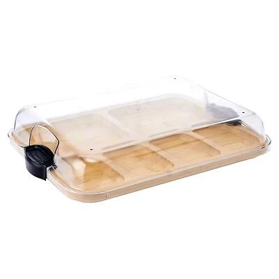 Farberware 5311485 Bamboo Cutting Board, Dual-Sided With Compartments, 11x14 In.