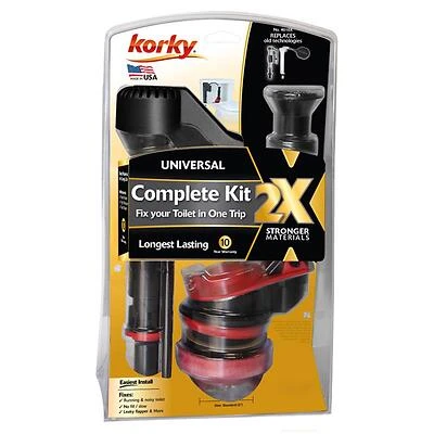 Korky 4010XP 2X Long Life Universal 2-Inch Toilet Repair Kit