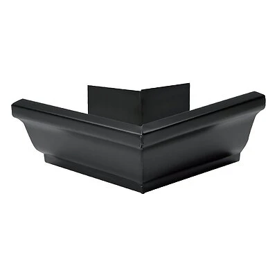 Amerimax Black Aluminum K Style Gutter Outside Miter 3.75 H X 8.88 W X 8.88 L