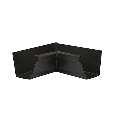 Amerimax Black Aluminum K Style Gutter Inside Miter 3.75 H X 8.88 W X 8.88 L