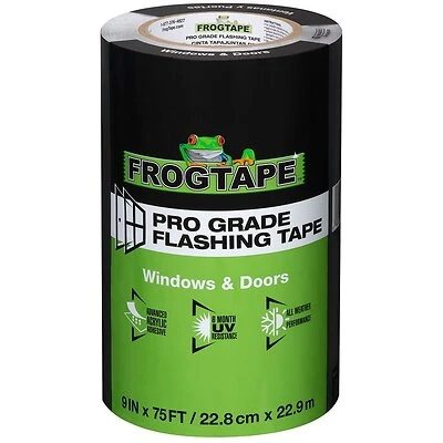 Frogtape Pro Grade 9 In W X 75 Ft L Black Flashing Tape