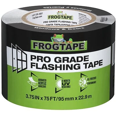 Frogtape 105724 Pro Grade Flashing Tape, Black, 3.75 In. x 75 Ft.