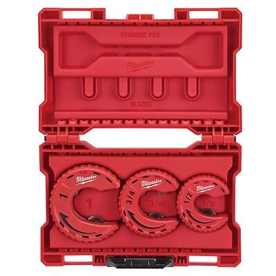 Milwaukee Close Quarters Tubing Cutter Set 3.9 Inch Length Red 3 Piece