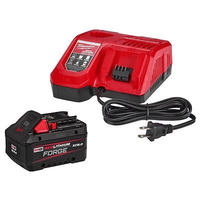 Milwaukee 48-59-1881 M18 Redlithium Forge 18V XC 8.0 Ah Battery Pack and Charger Kit