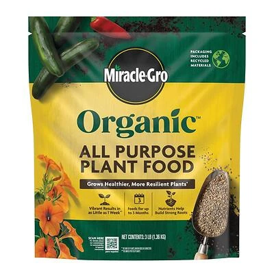 Miracle-Gro 3035910 Organic Granules All Purpose Plant Food, 3 Lb