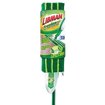 Libman 1714 Freedom Dual-Sided Microfiber Spray Mop, 15.5 In. With 18 Oz Bottle