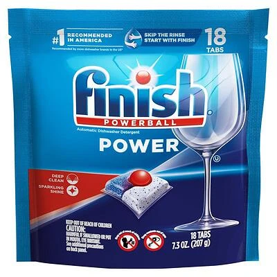 Finish Powerball Series 51700-99666 Dishwasher Detergent, 18 Count, Tablet, Regular
